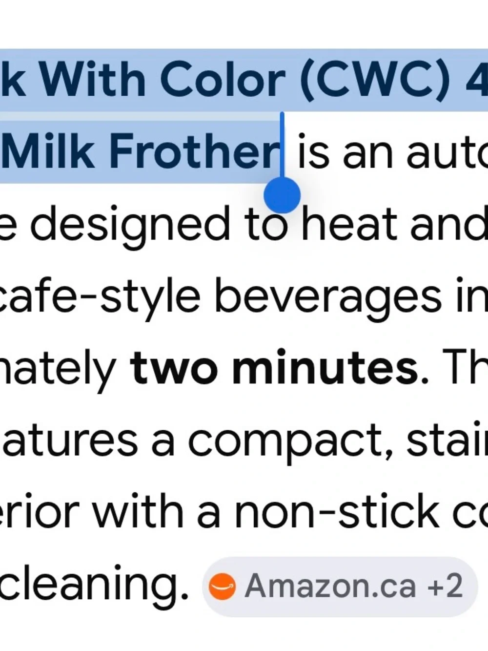 CWC Pink Milk Frother – Electric Milk Foam Maker